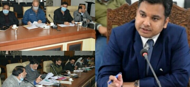 DC Anantnag reviews implementation of CAPEX, Back to Village works DC Anantnag reviews implementation of CAPEX, Back to Village works
