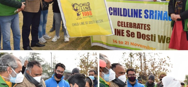 Div Com Kashmir flags-off ‘Childline Se Dosti’ week Div Com Kashmir flags-off ‘Childline Se Dosti’ week