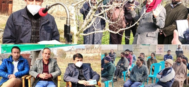 Horticulture Deptt organizes awareness programme for Orchardists at Bandipora Horticulture Deptt organizes awareness programme for Orchardists at Bandipora