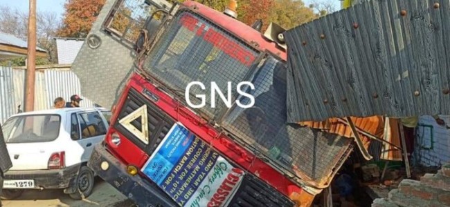 Fire engine meets with accident before dousing off flames in Kupwara village Fire engine meets with accident before dousing off flames in Kupwara village