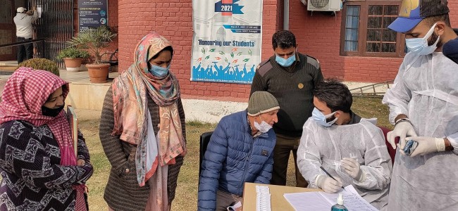 Covid testing Camp held at IUST; No positive cases detected