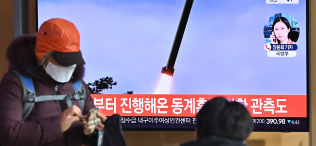 North Korea fires ‘ballistic missile’ into sea