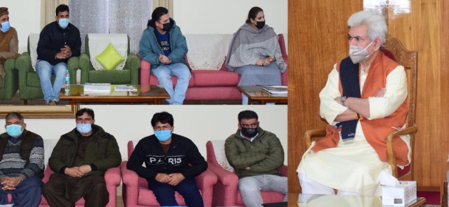 DDC Chairperson, PRI members call on Lt Governor DDC Chairperson, PRI members call on Lt Governor
