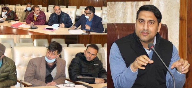 DC Srinagar reviews Action plan for proposed developmental works under NABARD for 2022-23