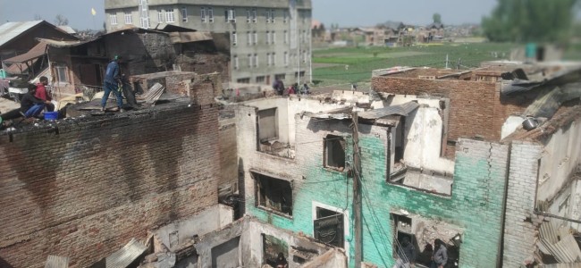 22 houses gutted in Srinagar mid-night blaze