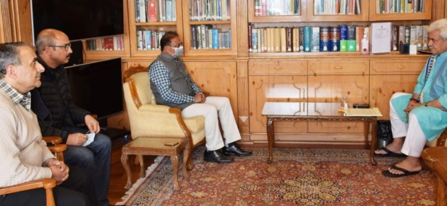 Director NIT Srinagar calls on Lt Governor Director NIT Srinagar calls on Lt Governor