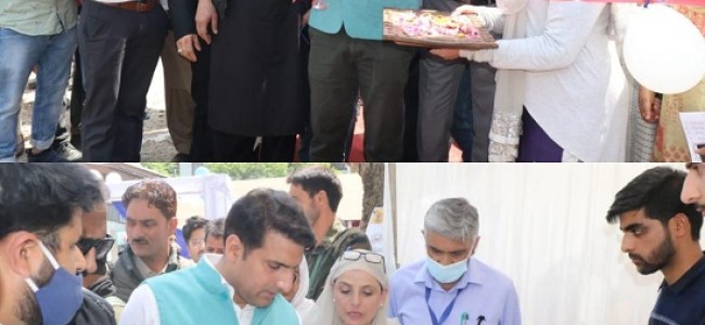 DC Srinagar inaugurates Block level Health Mela at UPHC Nishat DC Srinagar inaugurates Block level Health Mela at UPHC Nishat