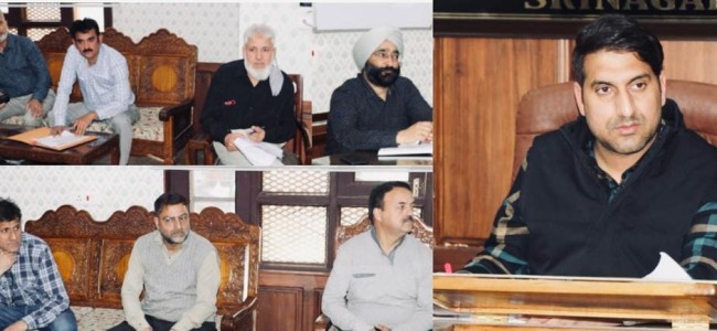 DC Srinagar resolves land issues for construction of new 33/11 KV RSs in the city DC Srinagar resolves land issues for construction of new 33/11 KV RSs in the city