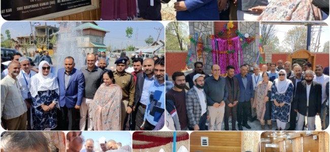 Gram Swaraj Month: Div Com Kmr visits Sopore, carries out various developmental activities Gram Swaraj Month: Div Com Kmr visits Sopore, carries out various developmental activities