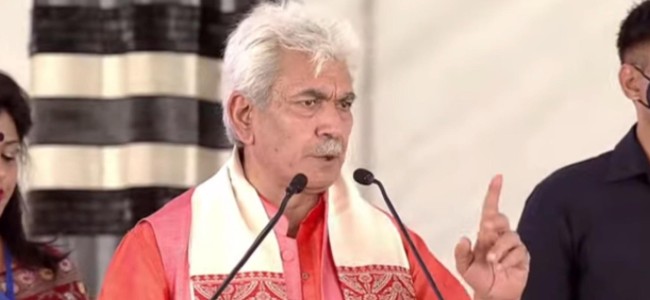 J&K’s 70-year-old dream of ‘Ek Vidhan, Ek Pradhan, Ek Nishan stands fulfilled: LG Manoj Sinha J&K’s 70-year-old dream of ‘Ek Vidhan, Ek Pradhan, Ek Nishan stands fulfilled: LG Manoj Sinha