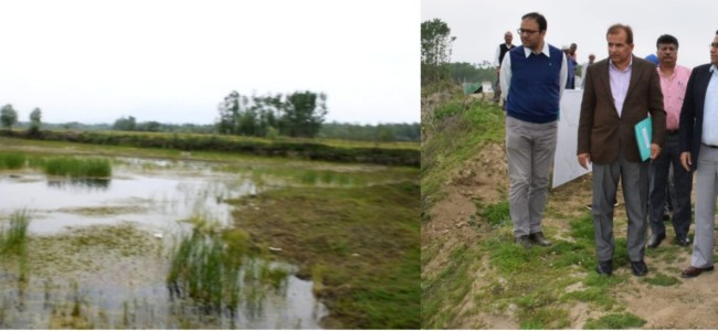 Pr. Secy I&FC reviews progress of ongoing works at Hokersar wetland Pr. Secy I&FC reviews progress of ongoing works at Hokersar wetland