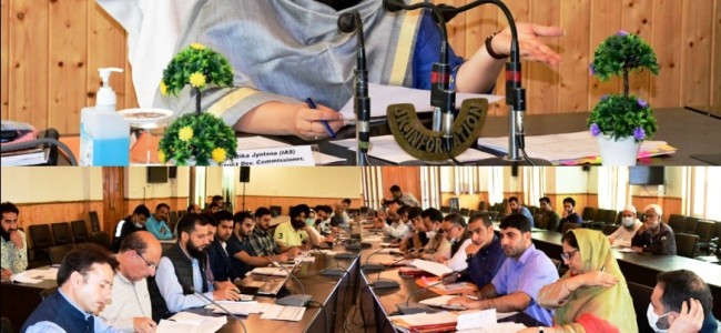 Progress on preparation of District Capex Budget 2022-23 discussed at Ganderbal
