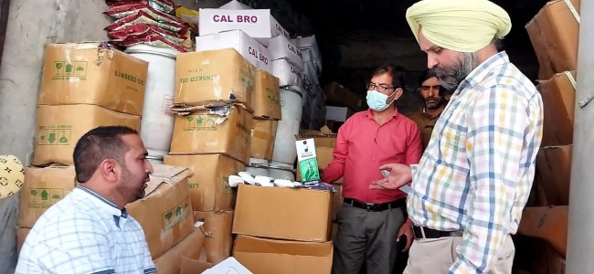 Fake pesticides seized in Pulwama Fake pesticides seized in Pulwama