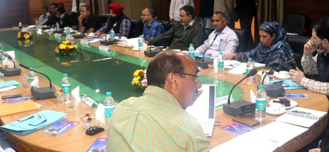 ACS chairs maiden review meeting of Agriculture department ACS chairs maiden review meeting of Agriculture department