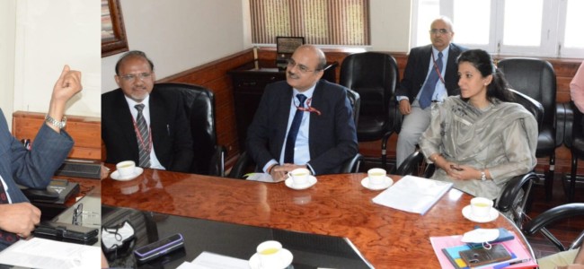 Gen Manager Northern Railway calls on Chief Secretary Gen Manager Northern Railway calls on Chief Secretary