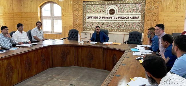 Dir H&H Kashmir reviews functioning of Department Dir H&H Kashmir reviews functioning of Department