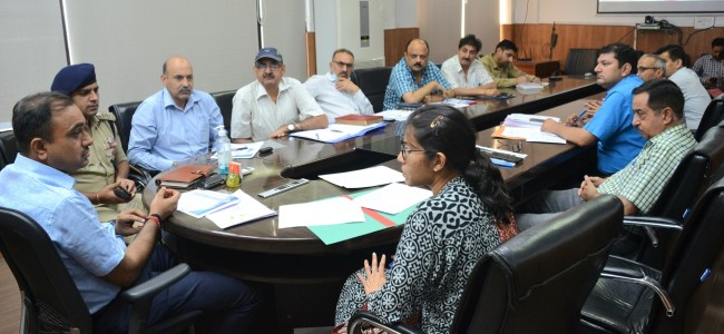 Div Com Jammu reviews progress of Road projects being executed by NHIDCL Div Com Jammu reviews progress of Road projects being executed by NHIDCL