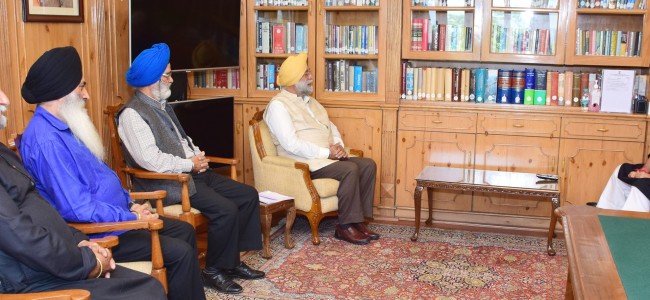 All Parties Sikh Coordination Committee, BMSCL delegation call on Lt Governor All Parties Sikh Coordination Committee, BMSCL delegation call on Lt Governor