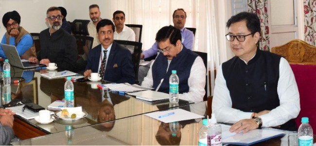 Union Law Minister and Lt Governor review development of Judicial Infrastructure under CSS