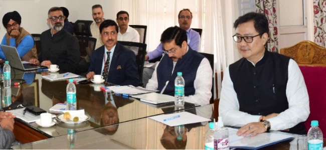Union Law Minister and Lt Governor review development of Judicial Infrastructure under CSS Union Law Minister and Lt Governor review development of Judicial Infrastructure under CSS