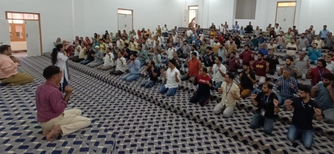 JKIMPARD, Art of Living foundation organise yoga session for 300 officer trainees