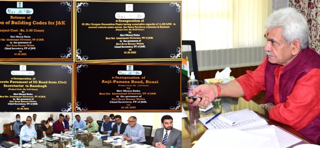 Lt Governor inaugurates nine projects of Jhelum & Tawi Flood Recovery Project (JTFRP) Lt Governor inaugurates nine projects of Jhelum & Tawi Flood Recovery Project (JTFRP)