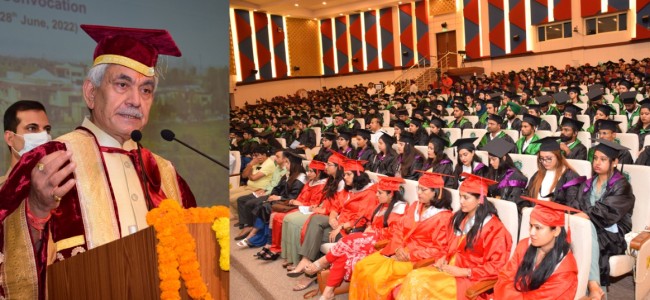Lt Governor attends the 7th Convocation Ceremony of SKUAST-Jammu Lt Governor attends the 7th Convocation Ceremony of SKUAST-Jammu