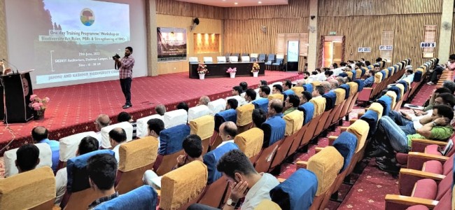 PCCF inaugurates day long training program on Conservation of Biodiversity PCCF inaugurates day long training program on Conservation of Biodiversity