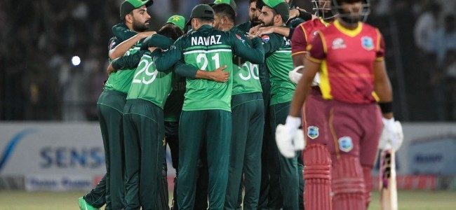 Babar, Imam, Nawaz help Pakistan to a 120-run win against West Indies Babar, Imam, Nawaz help Pakistan to a 120-run win against West Indies
