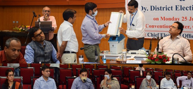 ECI conducts One Day Workshop of First Level Checking on EVM/ VVPAT for DEOs, DDEOs of Jmu Div ECI conducts One Day Workshop of First Level Checking on EVM/ VVPAT for DEOs, DDEOs of Jmu Div
