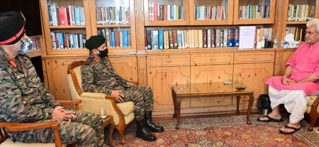 GOC-in-C Northern Command calls on Lt Governor GOC-in-C Northern Command calls on Lt Governor