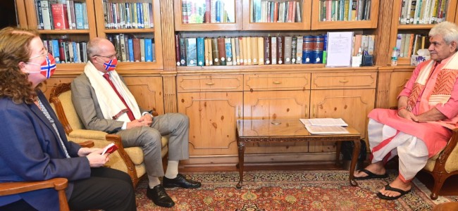 Norwegian Ambassador to India calls on Lt Governor