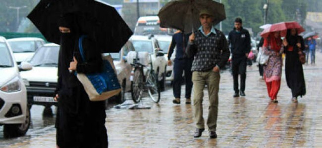 Rain lash south Kashmir, Jammu region Rain lash south Kashmir, Jammu region