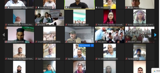 1 lakh  Jammu Division  students  sensitised on Value Education, Child Protection 1 lakh  Jammu Division  students  sensitised on Value Education, Child Protection