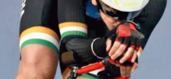 Narrow escape for Indian cyclist Vishavjeet in horrific crash