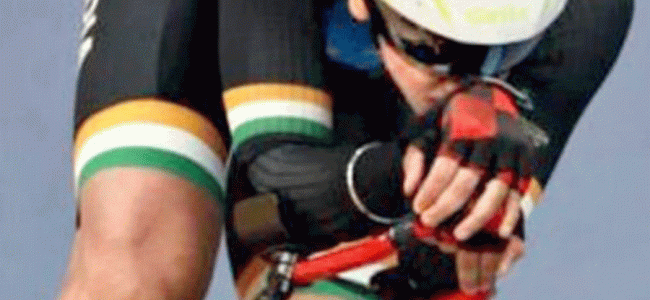 Narrow escape for Indian cyclist Vishavjeet in horrific crash Narrow escape for Indian cyclist Vishavjeet in horrific crash