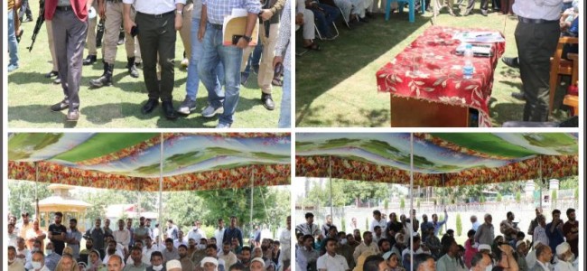 DC Srinagar holds Public Grievance Redressal Camp at Gandtal Panchayat of Harwan Block DC Srinagar holds Public Grievance Redressal Camp at Gandtal Panchayat of Harwan Block