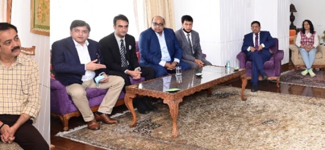 Delegation of Confederation of Indian Industry, Gujarat meets Lt Governor Delegation of Confederation of Indian Industry, Gujarat meets Lt Governor
