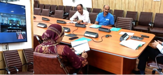 Atal Dulloo reviews strategy, mechanism for cultivation of Medicinal plants across J&K Atal Dulloo reviews strategy, mechanism for cultivation of Medicinal plants across J&K