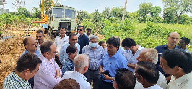 Chief Secretary visits Samba, assesses development works under JJM