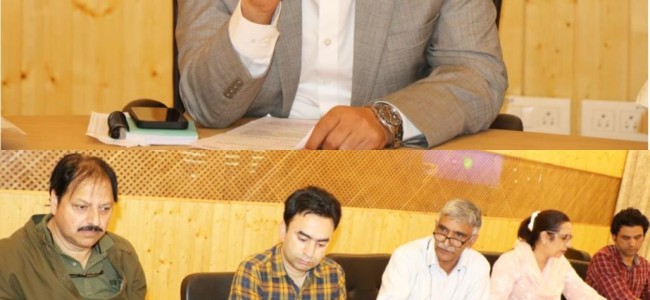 DM Srinagar chairs meeting of District Registering Authority DM Srinagar chairs meeting of District Registering Authority