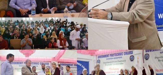Principal Secretary SDD visits Bandipora; Attends World Tourism Day at Govt Polytechnic College Principal Secretary SDD visits Bandipora; Attends World Tourism Day at Govt Polytechnic College