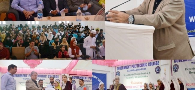 Principal Secretary SDD visits Bandipora; Attends World Tourism Day at Govt Polytechnic College