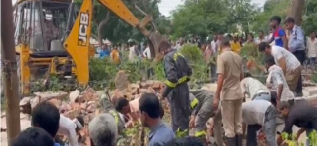 Four dead as boundary wall collapses in Noida Four dead as boundary wall collapses in Noida