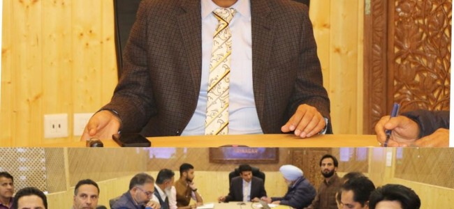 DC Srinagar reviews implementation and progress of works under Jal Jeevan Mission DC Srinagar reviews implementation and progress of works under Jal Jeevan Mission