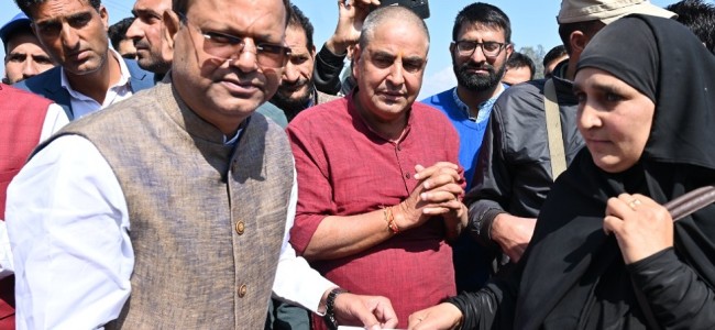 Union MoS Finance, Pankaj Chaudhary visits Shopian; Reviews development works, CSS with officers Union MoS Finance, Pankaj Chaudhary visits Shopian; Reviews development works, CSS with officers