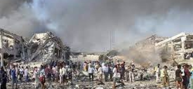 100 killed, 300 injured in Somalia twin blasts