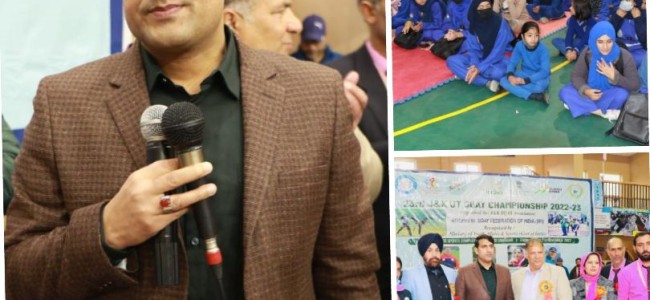 DC Srinagar declares 23rd Sqay Martial Arts Championship Open at Indoor Sports Complex