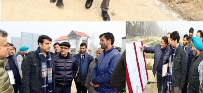DC Srinagar inspects progress on major ongoing development projects in City