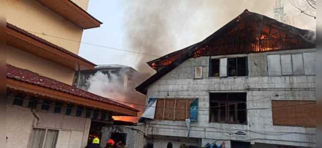 CRPF camp, tin shed damaged in fire in Srinagar’s Indra Nagar CRPF camp, tin shed damaged in fire in Srinagar’s Indra Nagar